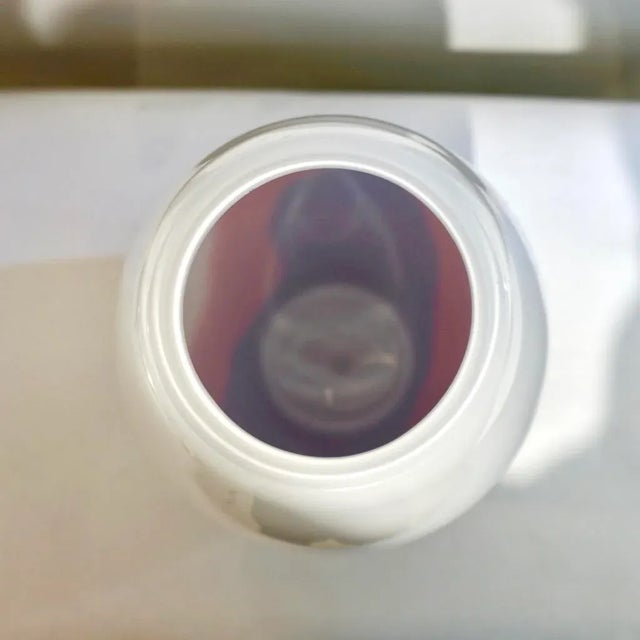 1980s Formia 1980 Italian Vintage Purple Blue White Murano Glass Modern Design Vases - Set of 2 For Sale - Image 5 of 12