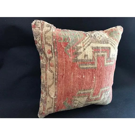 1960s Oushak Peach Pillow Case For Sale - Image 6 of 10