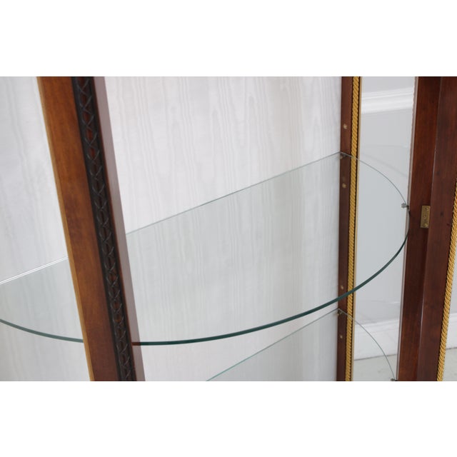 Mobili Colombo Mahogany Neoclassical Vitrine Display Cabinet For Sale In Philadelphia - Image 6 of 18