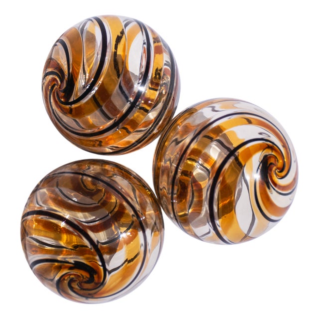 Christmas Ornaments in Murano Glass by Mariana Iskra for Ribes the Art of Glass, 2004, Set of 6 For Sale