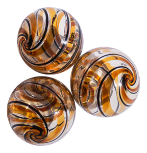 Christmas Ornaments in Murano Glass by Mariana Iskra for Ribes the Art of Glass, 2004, Set of 6