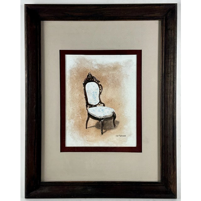 Joseph Holbrook Victorian (American, 1946-), Study of a Victorian Chair, C. 1985 For Sale In San Diego - Image 6 of 6