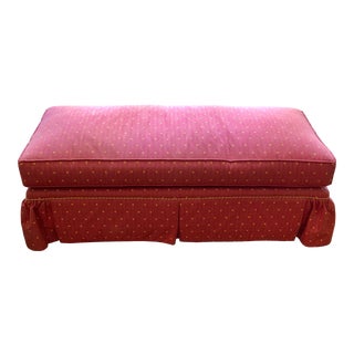 Yellow Polka Dot Pink Long Bench For Sale