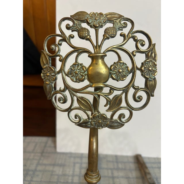 Traditional Antique Andirons For Sale - Image 3 of 3