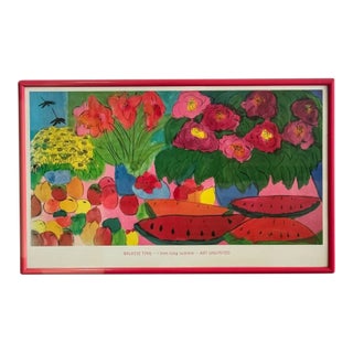 1990s “I Love Long Summer“ Print by Walasse Ting For Sale