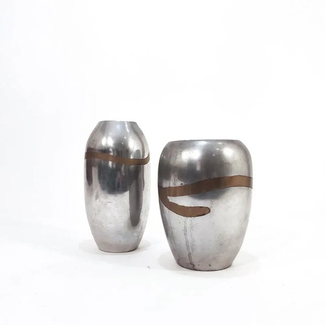 Brutalist Vases by Alfonso Márquez, 1970s, Set of 2 For Sale - Image 4 of 12