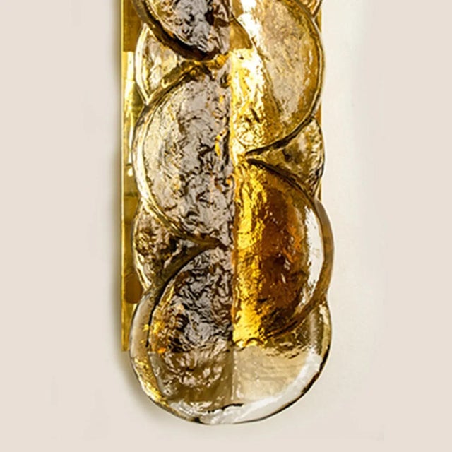 1960s Citrus Swirl Smoked Glass Wall Lights from J.T. Kalmar, 1969 For Sale - Image 5 of 10
