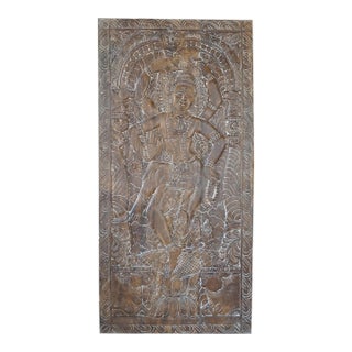 India Artistic Tandav Siva Neelkanth Wall Art Dancing Shiva Door For Sale