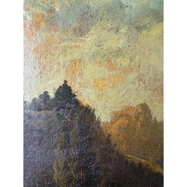 G. Wynant, European Romantic Landscape, 1800s, Oil on Canvas For Sale - Image 6 of 17