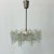 Small Swedish Mid-Century Modern Chandelier / Pendant, Slumped Glass and Brass For Sale - Image 12 of 12