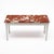 French Louis XVI Style Coffee Table With Rouge Royal Marble Top For Sale - Image 3 of 9