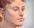 Beautiful modern impressionist figure painting of a nude woman by George Wishon (American, b.20th Century). The two-toned...