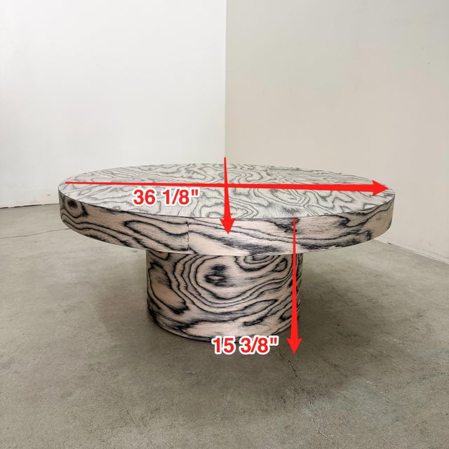 Vintage 1980s Postmodern Round Coffee Table Memphis Milano For Sale - Image 10 of 10