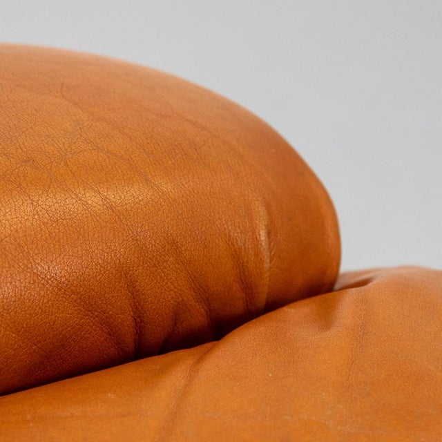 Corolla Lounge Chair in Cognac Leather by I.P.E., 1970s For Sale - Image 12 of 18