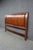 Contemporary king-size headboard in mahogany with a rich reddish-brown finish and figured wood grain. The rectangular...
