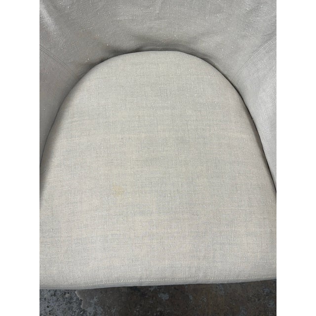 Off-white Verellen Norah Slipcover Swivel Glider For Sale - Image 8 of 12