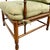 Wood Late 20th Century Custom-Made Country French Ladderback Armchair and Ottoman Set by Calico Corners For Sale - Image 7 of 18