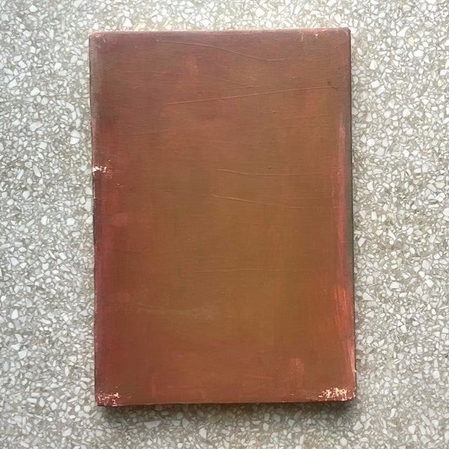 Late 20th Century Vintage Russell Christoffersen Abstract on Canvas Painting For Sale - Image 5 of 9