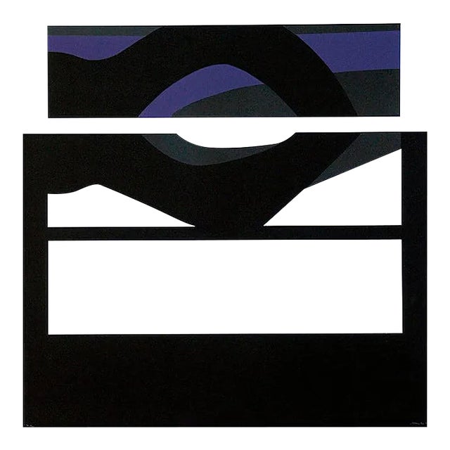 Purple Vision - Original Lithograph by Carmen Morales - 1966 1966 For Sale