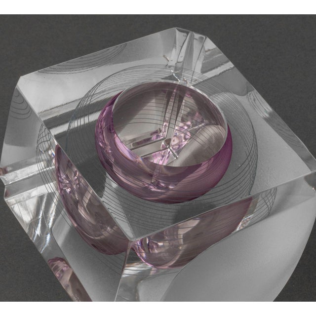Glass Kreg Kallenberger "Interlock Series No. 14-58" Sculpture For Sale - Image 7 of 15