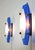 Mid-Century Modern Blue and White Acrylic Glass Wall Lamps, Italy, 1970s, Set of 2 For Sale - Image 17 of 18