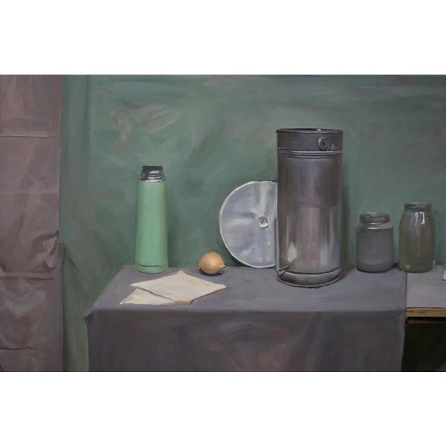 Agnieszka Staak-Janczarska, Still Life with a Flutist, 2018, Oil on Canvas For Sale - Image 4 of 7