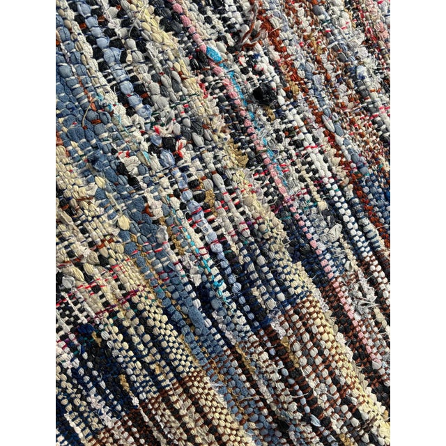 Stunning Berber Moroccan Boucheoruite Cotton Rug For Sale - Image 9 of 10