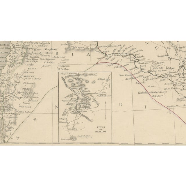 Antique Map of Turkey in Asia, 1850 For Sale - Image 5 of 11