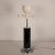 Metal Vintage Chrome & Black Enameled Metal Table Lamp by Goffredo Reggiani, 1970s For Sale - Image 7 of 9