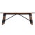 Mountain Lodge Wood & Metal 51"W Bench, Natural Wood For Sale - Image 9 of 9