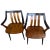 1960’s Pair of Teak Designer Bentwood Chairs Black and Brown For Sale - Image 4 of 4