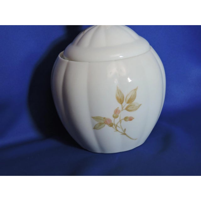 Mid-Century Modern Wild Rose Biscuit Jar Circa 1980s For Sale - Image 3 of 11