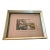 Vintage Mid-Century European Canal Landscape Painting With Bridge & Cottage, Framed For Sale