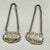 A pair of decanter liquor collar tags, Wallace Sterling, circa 1940s. Two similar tags, Sherry and Brandy, made to hang...