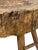 Brown Rustic 19th Century Antique French Butcher Walnut Chopping Block, Side Table For Sale - Image 8 of 12