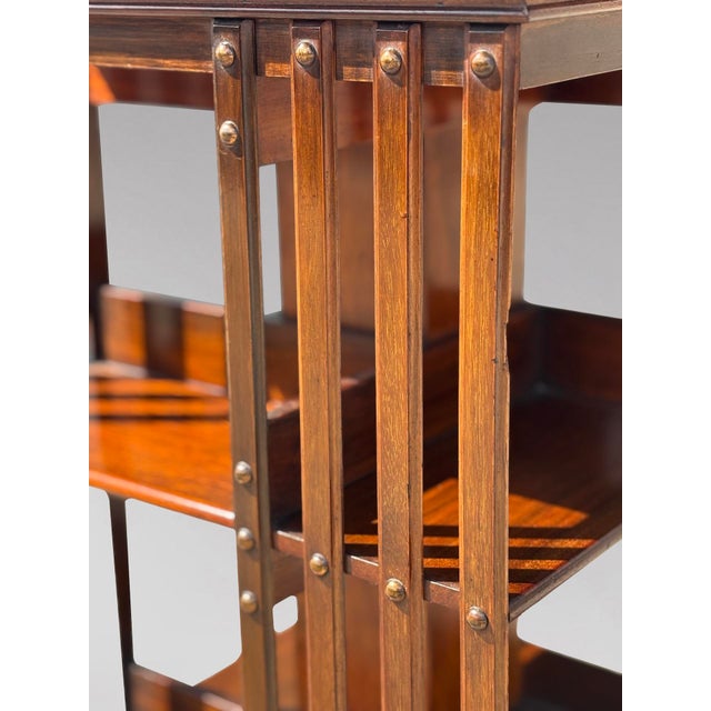 Antique Victorian Mahogany Revolving Bookcase, 1880 For Sale - Image 6 of 9