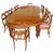 Burr Walnut Marquetry Dining Table and Chairs, 1990s, Set of 19 For Sale