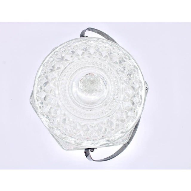 Mid Century Italian Crystal Biscuit Jar For Sale - Image 9 of 13