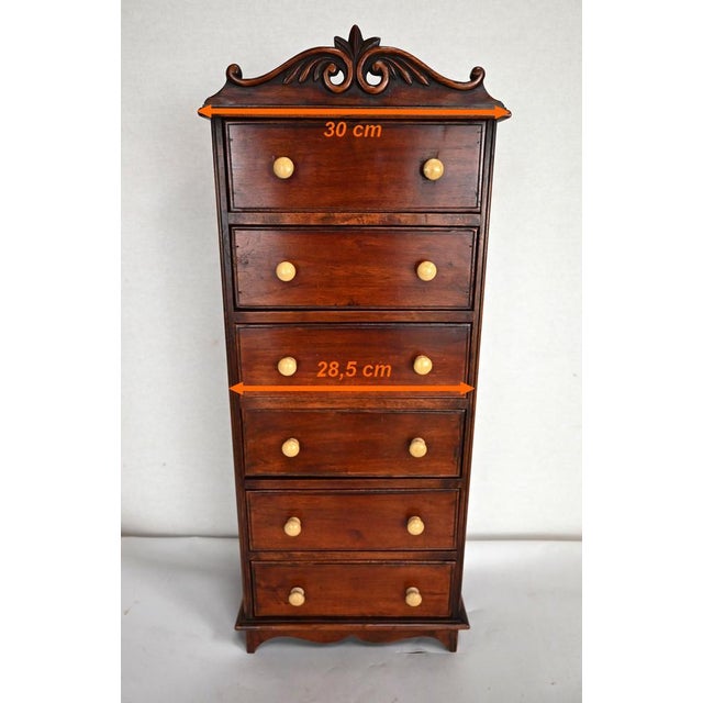 Small Mahogany Chest of Drawers, 1960 For Sale - Image 17 of 18
