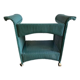 Vintage Teal Green Multi-Use Cart by Castellarts – 20th Century Art & Design For Sale