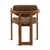 Modern Brown Faux Wicker & Teak Outdoor Dining Chair For Sale - Image 4 of 6