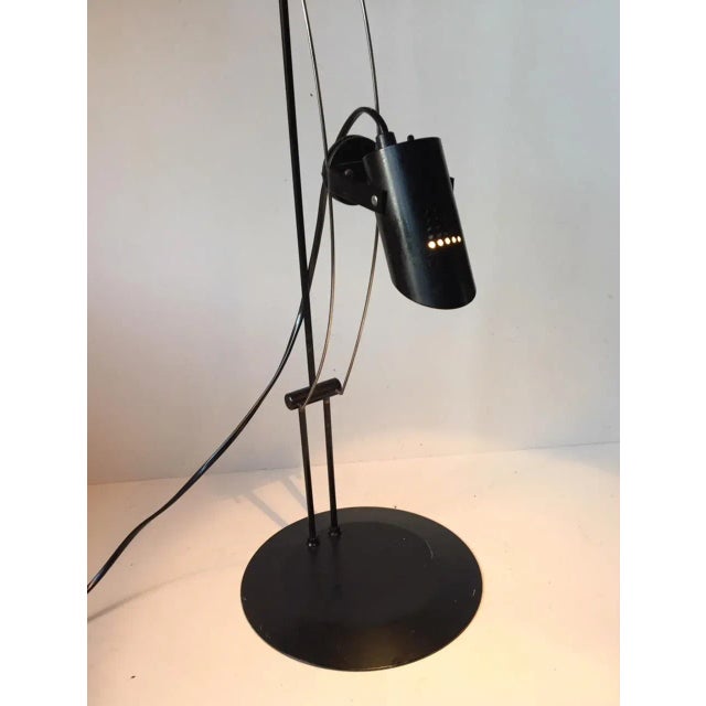 Vintage Danish Minimalist Black Table Lamp from Lyfa, 1980s For Sale - Image 6 of 9