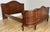 Vintage French Louis XVI King Size Bed Frame with Carved Headboard For Sale - Image 3 of 18
