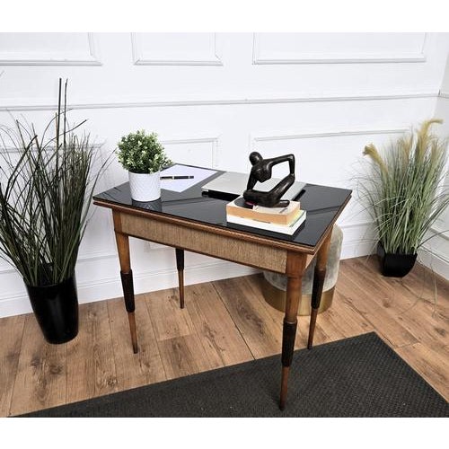 Mid-Century Modern Italian Desk in Walnut, 1960s For Sale - Image 6 of 10