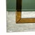 110 cm h × 52 cm w × approx. 1 cm d elegant large german wall mirror from the 1980s, distinguished by its architectural,...