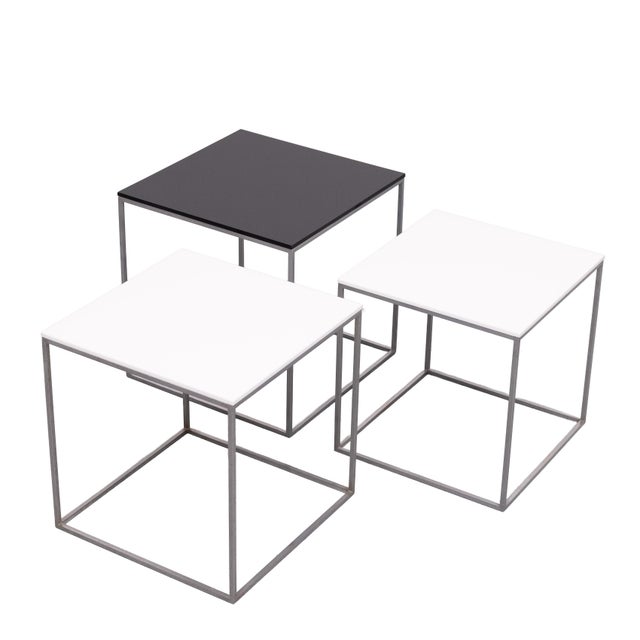 Model PK-71 Nesting Tables by Poul Kjærholm for E. Kold Christensen, 1950, Set of 3 For Sale - Image 13 of 13