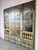 1980s Vintage Hand-Painted Four-Panel Folding Screen – Architectural Landscape Room Divider For Sale - Image 5 of 12