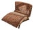 1950s Tiger Print Sculptural Chaise Lounge Newly Upholstered For Sale
