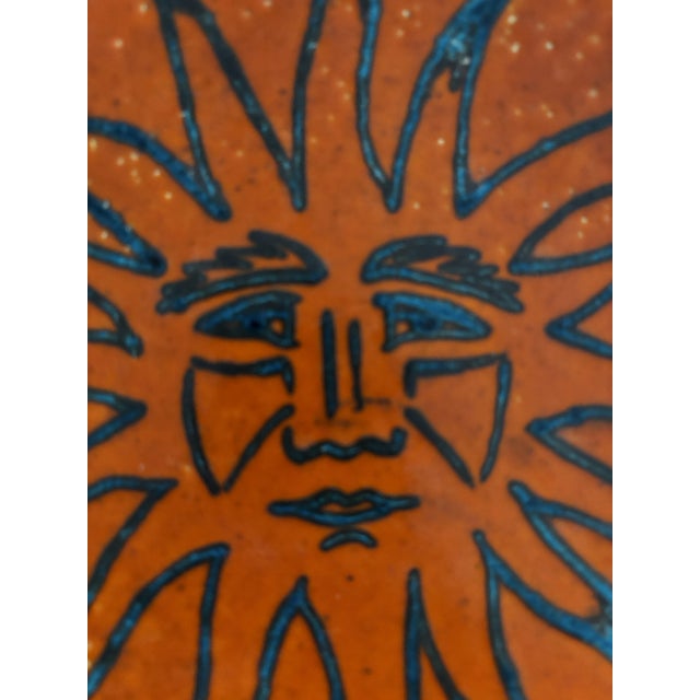 Blue Large Ceramic Trinket Tray by Odette Guillot, France, 1956 For Sale - Image 8 of 13