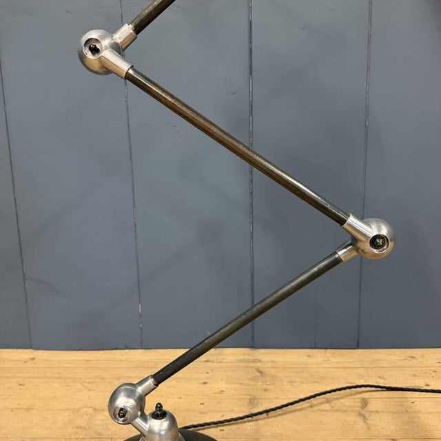 Polished Five-Arm Floor Lamp with Black Brand Plate from Jieldé, 1950s For Sale - Image 17 of 18